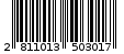 Γραμμωτός κωδικός 2811013503017