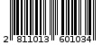Γραμμωτός κωδικός 2811013601034