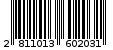 Γραμμωτός κωδικός 2811013602031