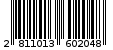 Γραμμωτός κωδικός 2811013602048