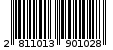 Γραμμωτός κωδικός 2811013901028