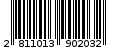 Γραμμωτός κωδικός 2811013902032