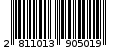 Γραμμωτός κωδικός 2811013905019