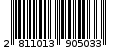 Γραμμωτός κωδικός 2811013905033