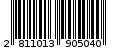 Γραμμωτός κωδικός 2811013905040