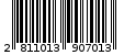 Γραμμωτός κωδικός 2811013907013