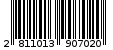 Γραμμωτός κωδικός 2811013907020