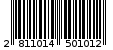 Γραμμωτός κωδικός 2811014501012