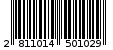 Γραμμωτός κωδικός 2811014501029