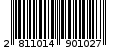 Γραμμωτός κωδικός 2811014901027