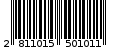 Γραμμωτός κωδικός 2811015501011