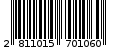 Γραμμωτός κωδικός 2811015701060