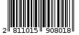 Γραμμωτός κωδικός 2811015908018