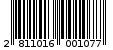 Γραμμωτός κωδικός 2811016001077