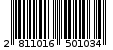 Γραμμωτός κωδικός 2811016501034