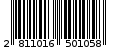 Γραμμωτός κωδικός 2811016501058