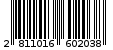 Γραμμωτός κωδικός 2811016602038
