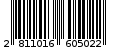 Γραμμωτός κωδικός 2811016605022