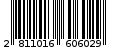 Γραμμωτός κωδικός 2811016606029