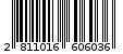Γραμμωτός κωδικός 2811016606036