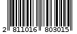 Γραμμωτός κωδικός 2811016803015