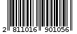 Γραμμωτός κωδικός 2811016901056
