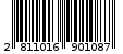 Γραμμωτός κωδικός 2811016901087