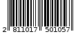 Γραμμωτός κωδικός 2811017501057