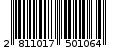 Γραμμωτός κωδικός 2811017501064