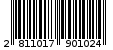 Γραμμωτός κωδικός 2811017901024