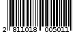 Γραμμωτός κωδικός 2811018005011