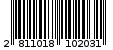 Γραμμωτός κωδικός 2811018102031