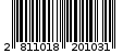 Γραμμωτός κωδικός 2811018201031