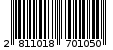 Γραμμωτός κωδικός 2811018701050
