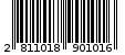 Γραμμωτός κωδικός 2811018901016