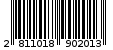 Γραμμωτός κωδικός 2811018902013