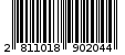 Γραμμωτός κωδικός 2811018902044