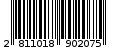 Γραμμωτός κωδικός 2811018902075