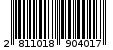 Γραμμωτός κωδικός 2811018904017