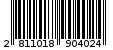 Γραμμωτός κωδικός 2811018904024