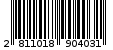 Γραμμωτός κωδικός 2811018904031