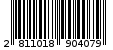 Γραμμωτός κωδικός 2811018904079