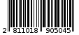 Γραμμωτός κωδικός 2811018905045