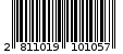 Γραμμωτός κωδικός 2811019101057