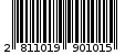 Γραμμωτός κωδικός 2811019901015
