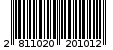 Γραμμωτός κωδικός 2811020201012