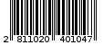 Γραμμωτός κωδικός 2811020401047