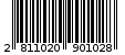 Γραμμωτός κωδικός 2811020901028