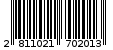 Γραμμωτός κωδικός 2811021702013