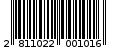 Γραμμωτός κωδικός 2811022001016